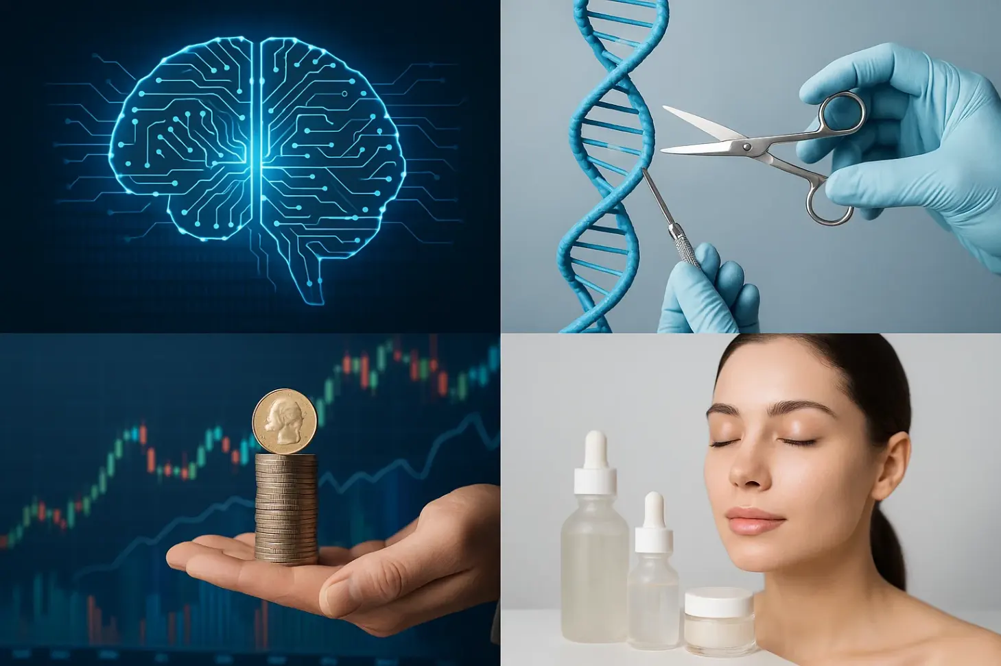 Тренды биотехнологий 2025: AI-био, CRISPR, инвестиции и skincare
